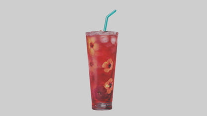 Hibiscus iced tea model VR / AR / low-poly