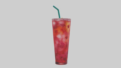 Hibiscus iced tea model VR / AR / low-poly