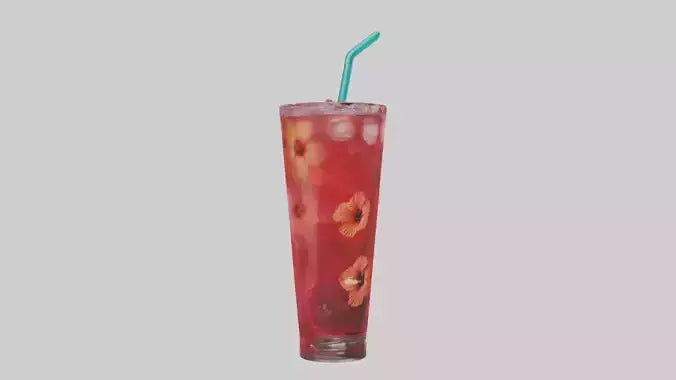 Hibiscus iced tea model VR / AR / low-poly