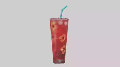 Hibiscus iced tea model VR / AR / low-poly