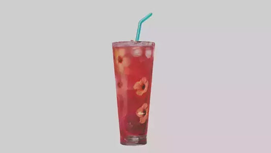 Hibiscus iced tea model VR / AR / low-poly
