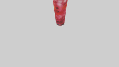 Hibiscus iced tea model VR / AR / low-poly