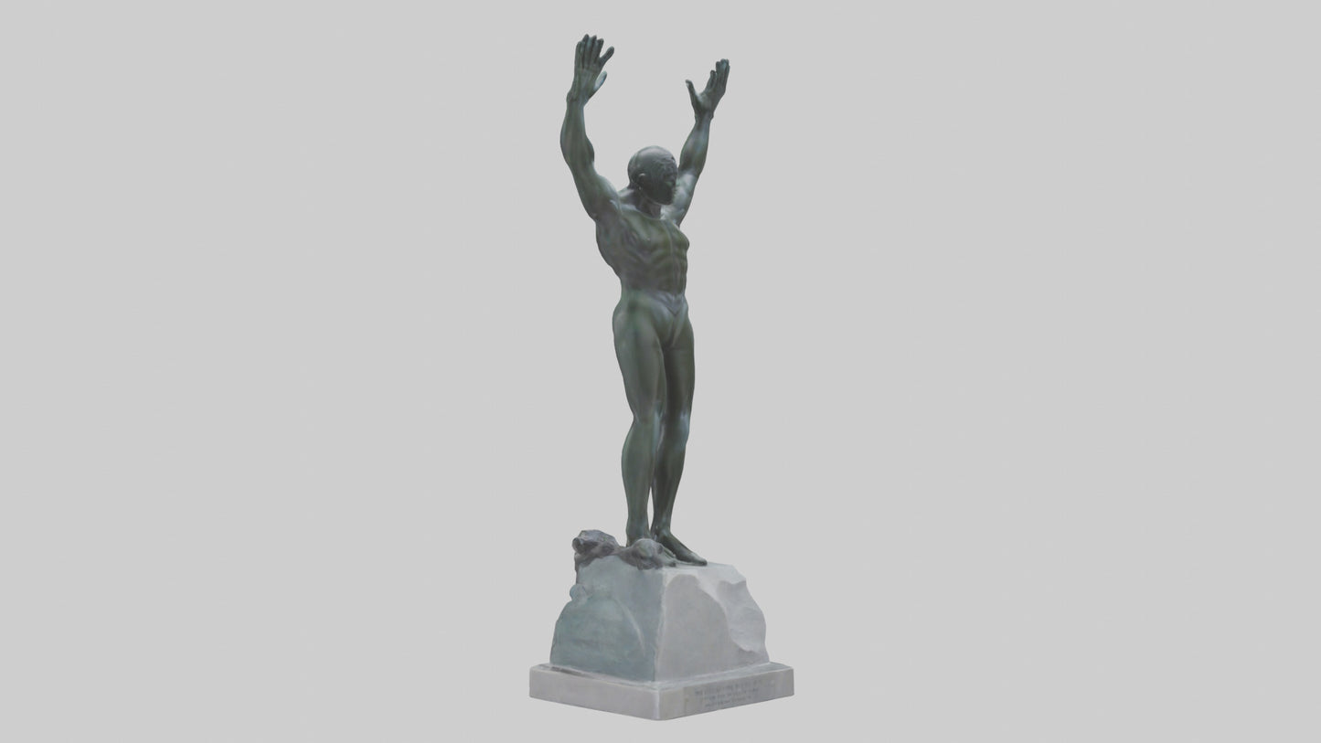 3D model High Diver at Peak statue model VR / AR / low-poly