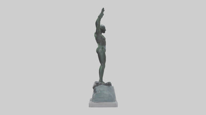 3D model High Diver at Peak statue model VR / AR / low-poly