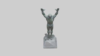3D model High Diver at Peak statue model VR / AR / low-poly
