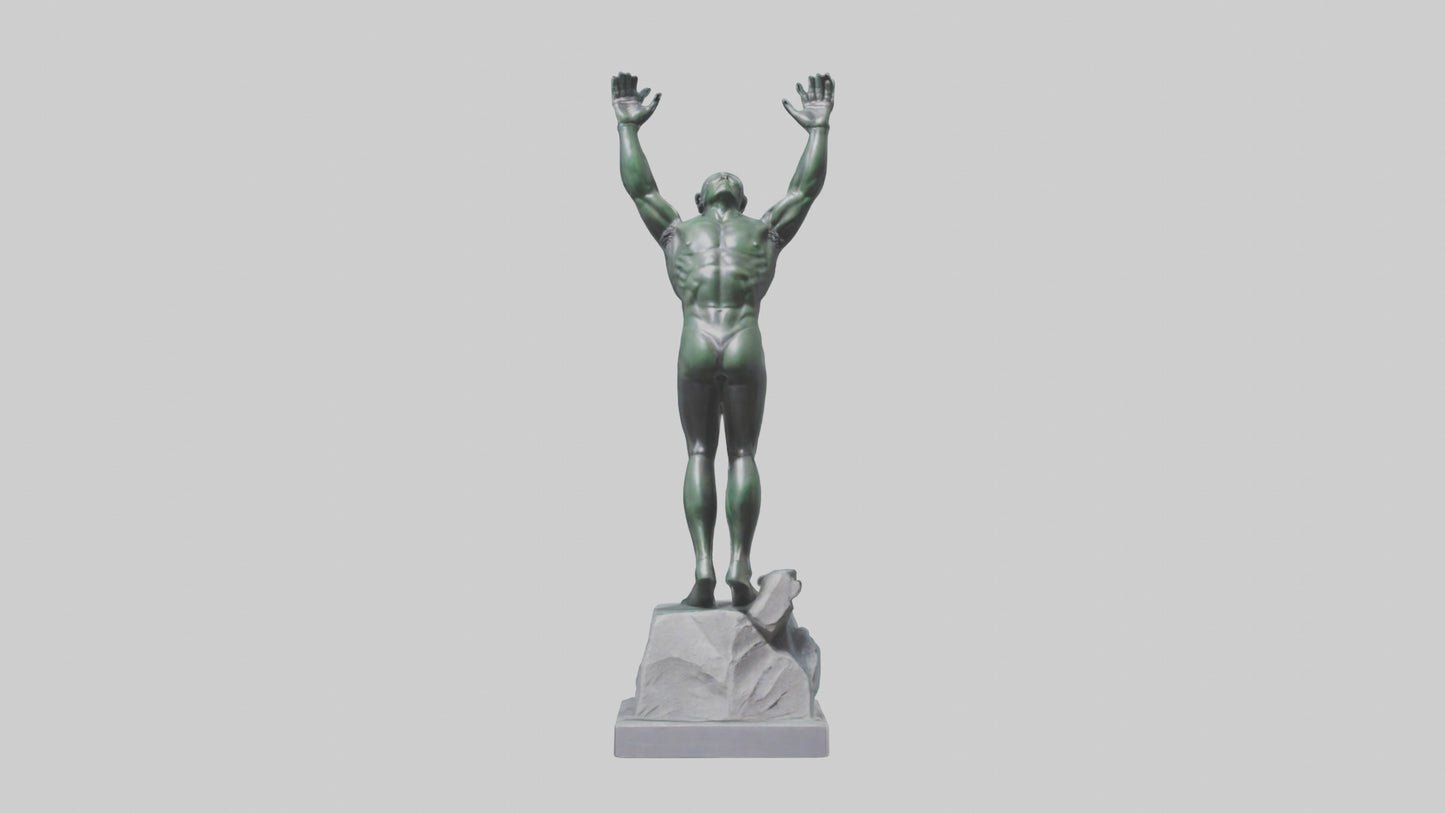 3D model High Diver at Peak statue model VR / AR / low-poly