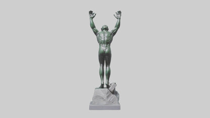 3D model High Diver at Peak statue model VR / AR / low-poly