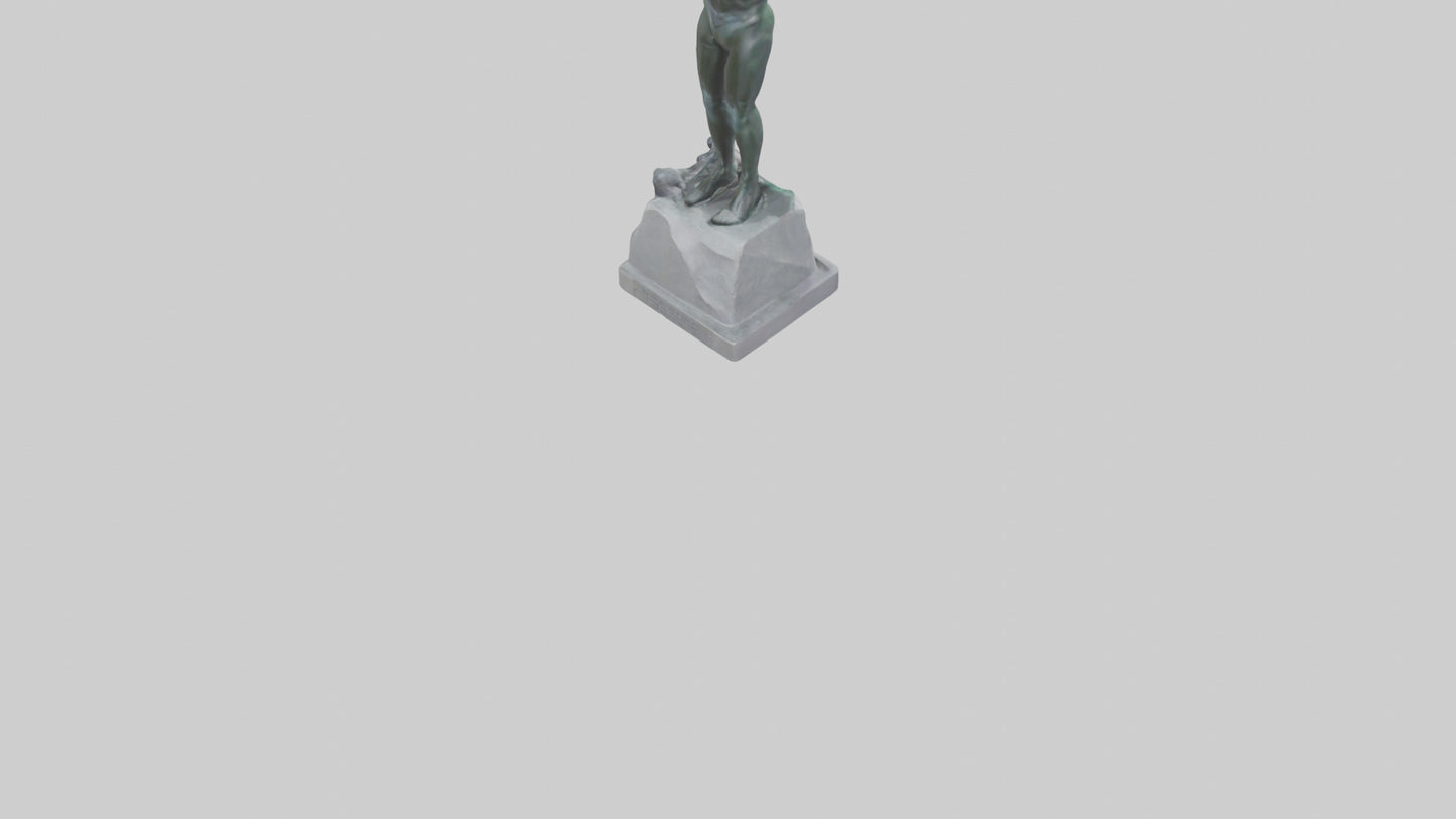 3D model High Diver at Peak statue model VR / AR / low-poly
