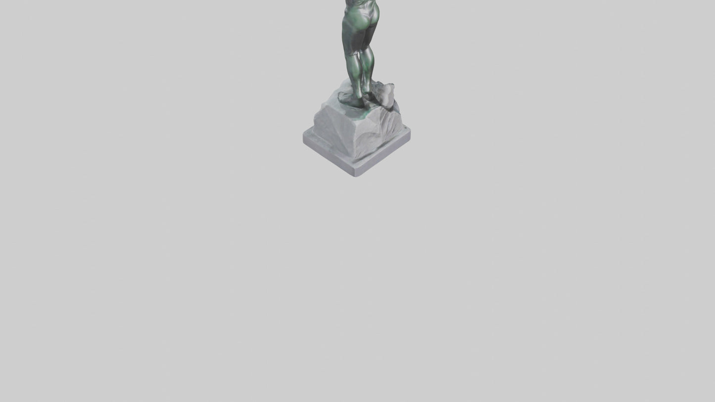 3D model High Diver at Peak statue model VR / AR / low-poly