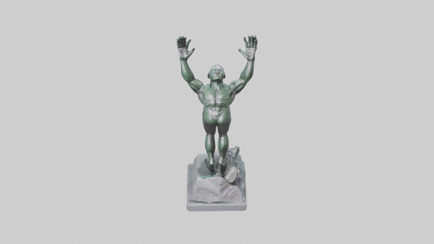 3D model High Diver at Peak statue model VR / AR / low-poly