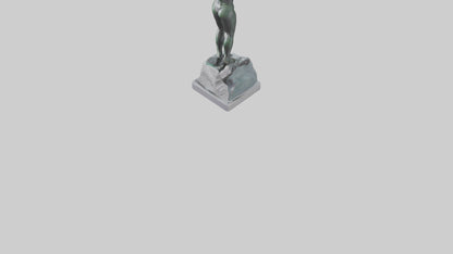 3D model High Diver at Peak statue model VR / AR / low-poly