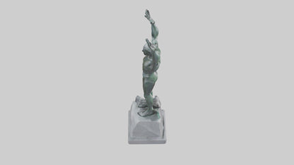 3D model High Diver at Peak statue model VR / AR / low-poly