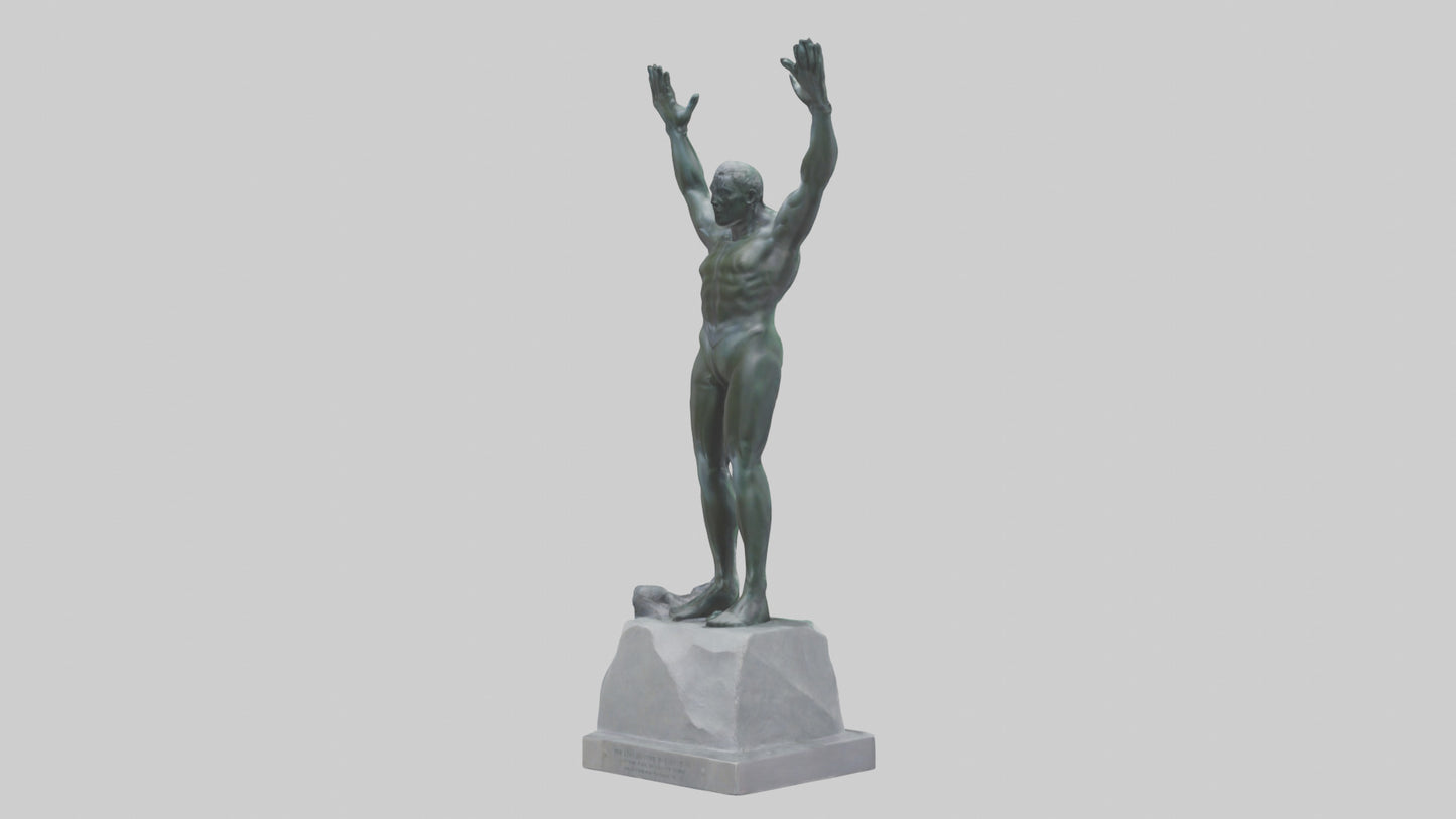 3D model High Diver at Peak statue model VR / AR / low-poly