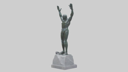 3D model High Diver at Peak statue model VR / AR / low-poly