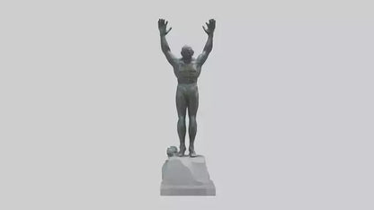 3D model High Diver at Peak statue model VR / AR / low-poly