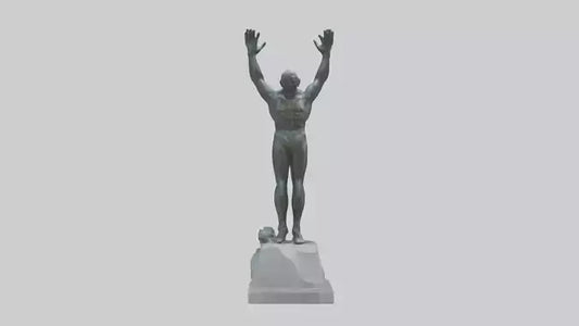 3D model High Diver at Peak statue model VR / AR / low-poly