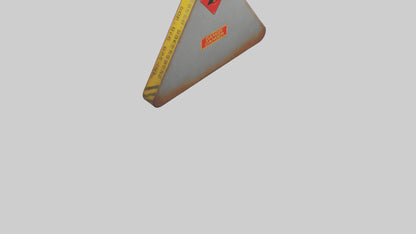 3D model High Pressure Danger Sign model VR / AR / low-poly