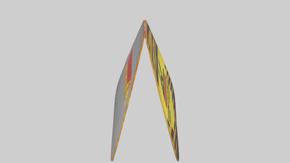 3D model High Voltage Caution Sign model VR / AR / low-poly