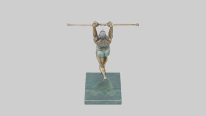 3D model HighJumper in Air statue model VR / AR / low-poly