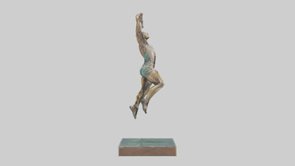 3D model HighJumper in Air statue model VR / AR / low-poly