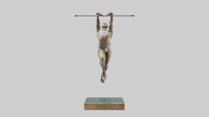 3D model HighJumper in Air statue model VR / AR / low-poly