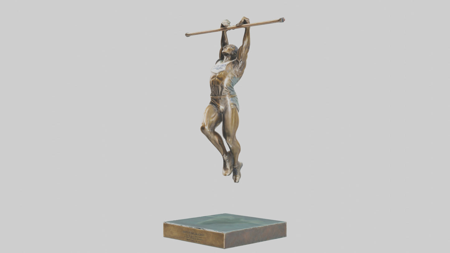 3D model HighJumper in Air statue model VR / AR / low-poly