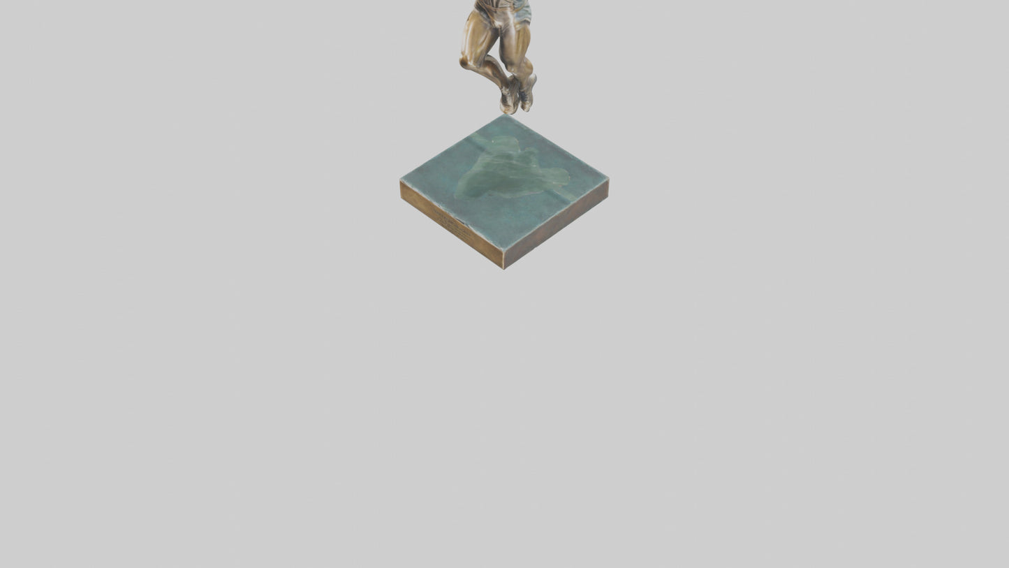 3D model HighJumper in Air statue model VR / AR / low-poly