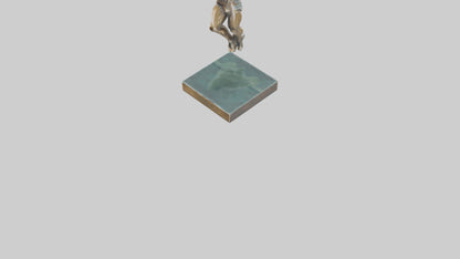 3D model HighJumper in Air statue model VR / AR / low-poly