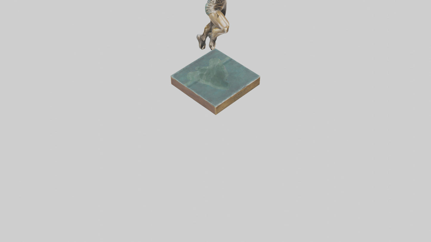 3D model HighJumper in Air statue model VR / AR / low-poly