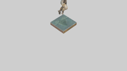 3D model HighJumper in Air statue model VR / AR / low-poly