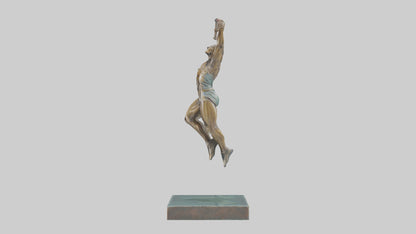 3D model HighJumper in Air statue model VR / AR / low-poly