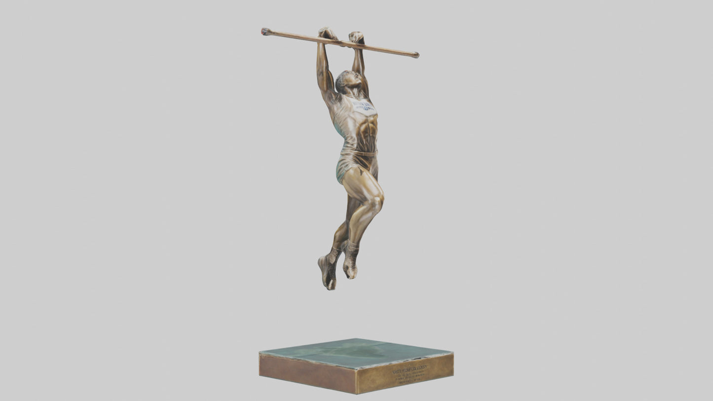 3D model HighJumper in Air statue model VR / AR / low-poly