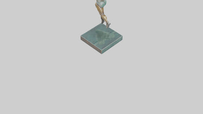 3D model HighJumper in Air statue model VR / AR / low-poly