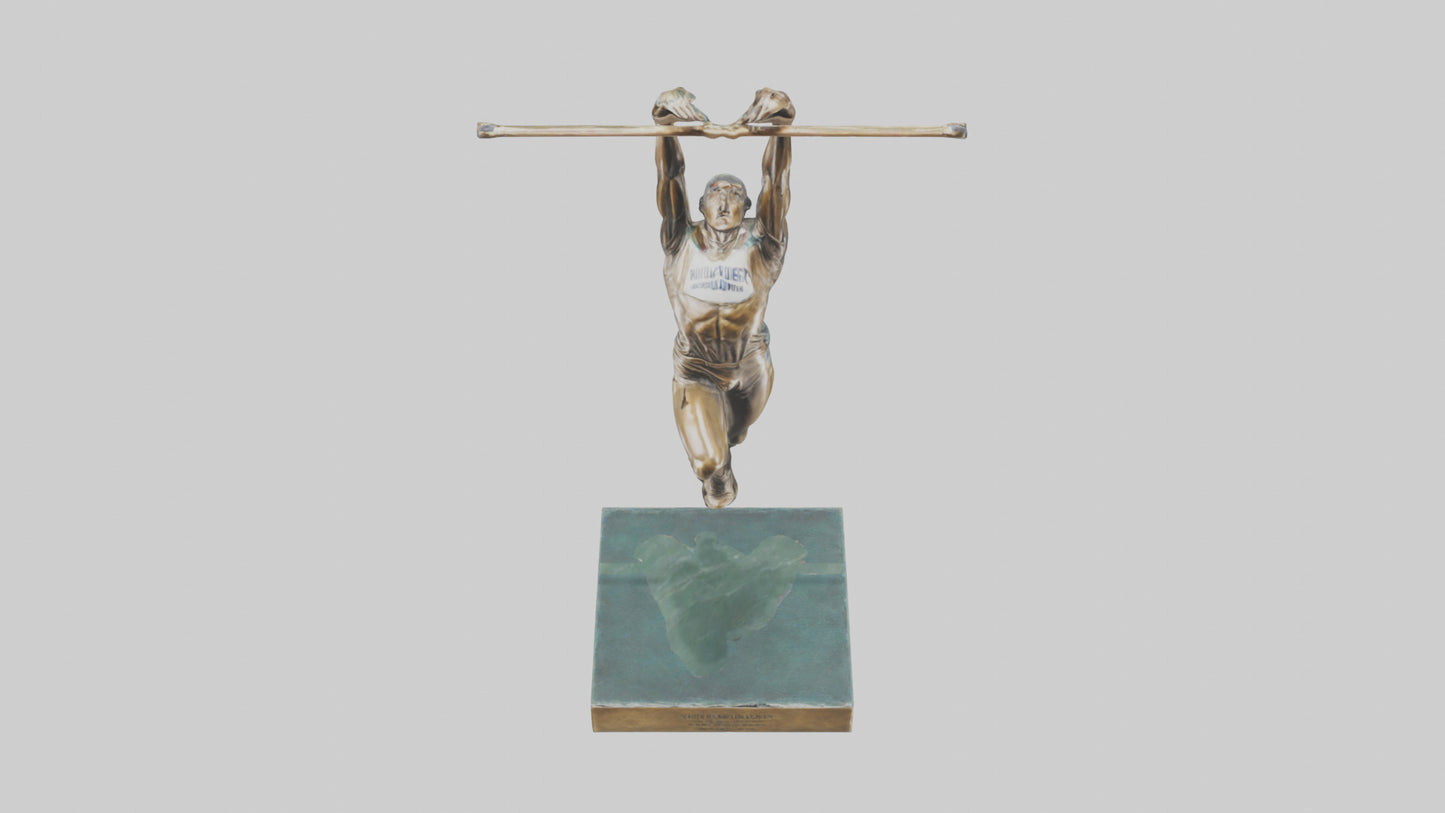 3D model HighJumper in Air statue model VR / AR / low-poly