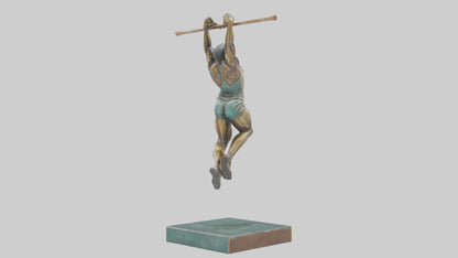 3D model HighJumper in Air statue model VR / AR / low-poly