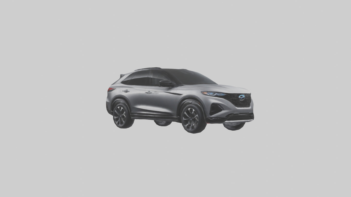 Highperformance Crossover SUV model VR / AR / low-poly
