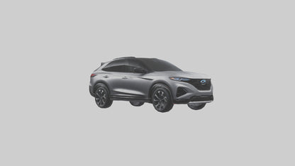 Highperformance Crossover SUV model VR / AR / low-poly