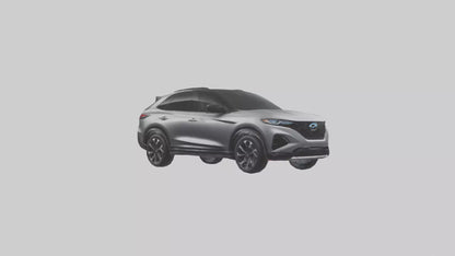 Highperformance Crossover SUV model VR / AR / low-poly