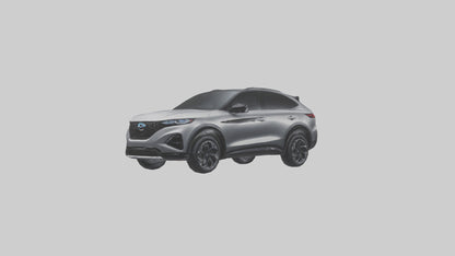 Highperformance Crossover SUV model VR / AR / low-poly