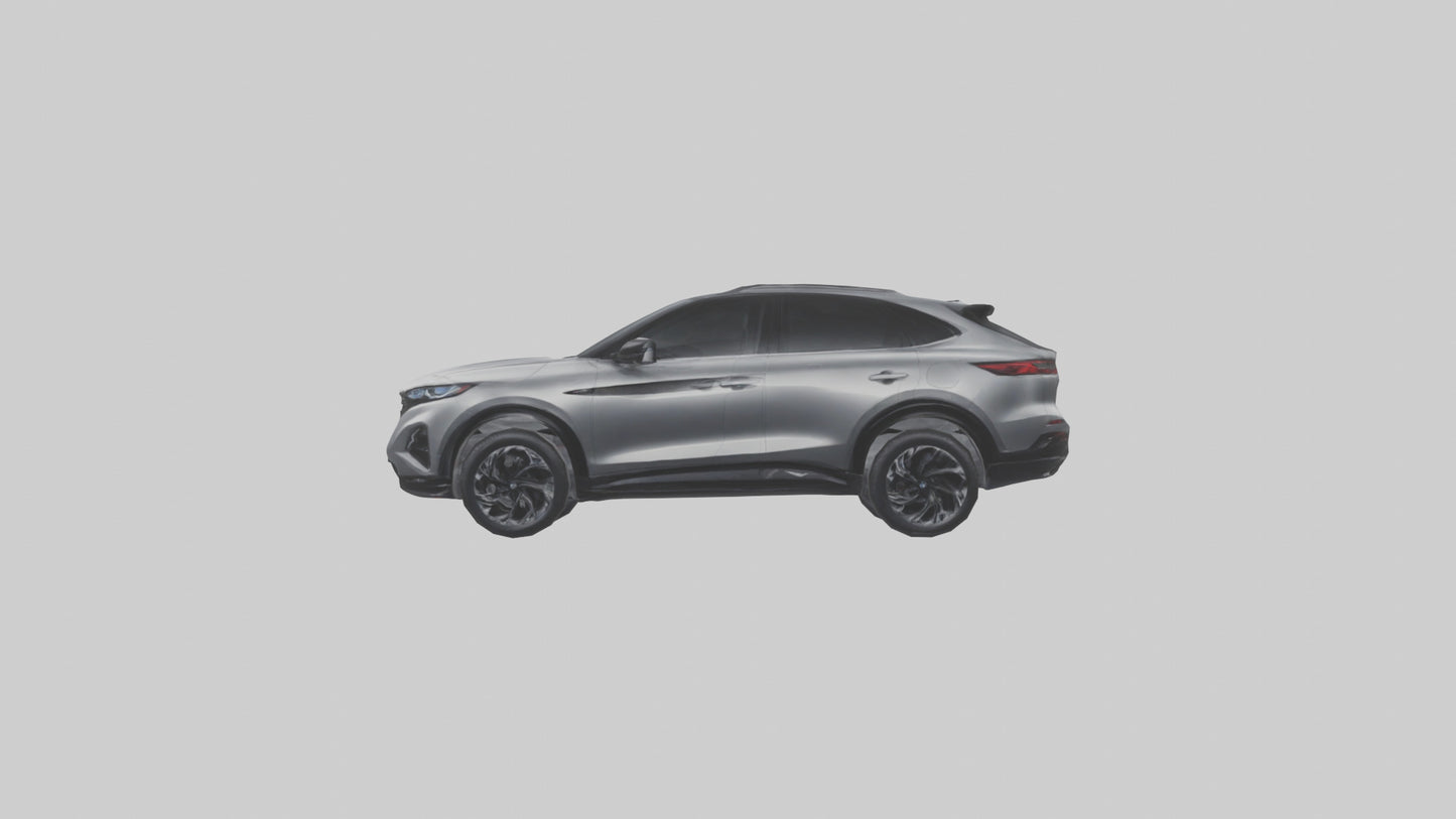 Highperformance Crossover SUV model VR / AR / low-poly