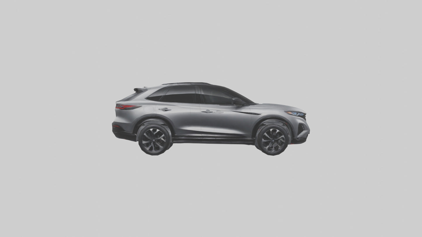 Highperformance Crossover SUV model VR / AR / low-poly