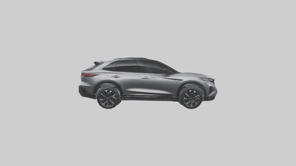 Highperformance Crossover SUV model VR / AR / low-poly