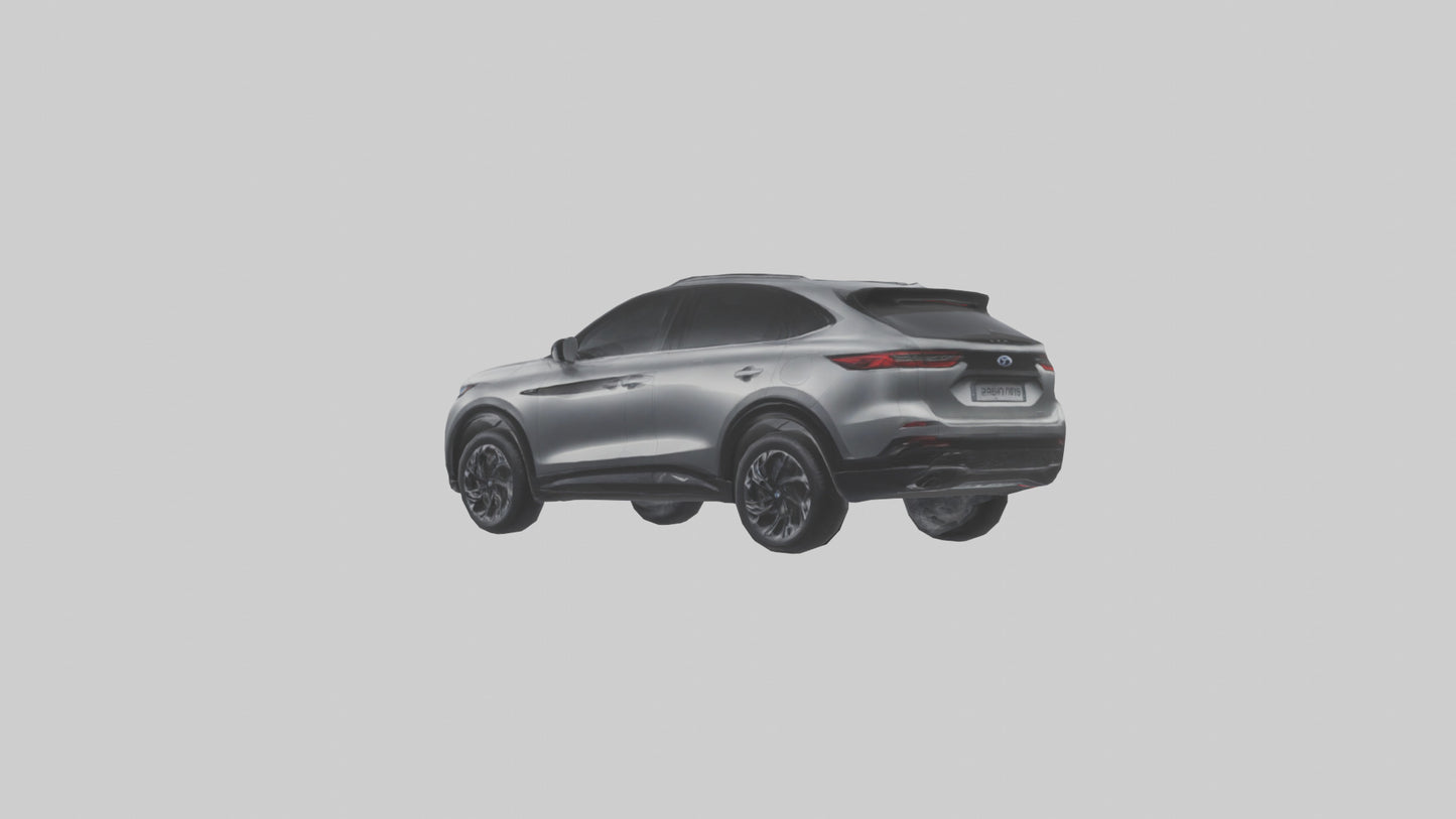 Highperformance Crossover SUV model VR / AR / low-poly