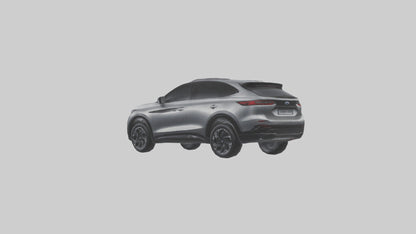 Highperformance Crossover SUV model VR / AR / low-poly