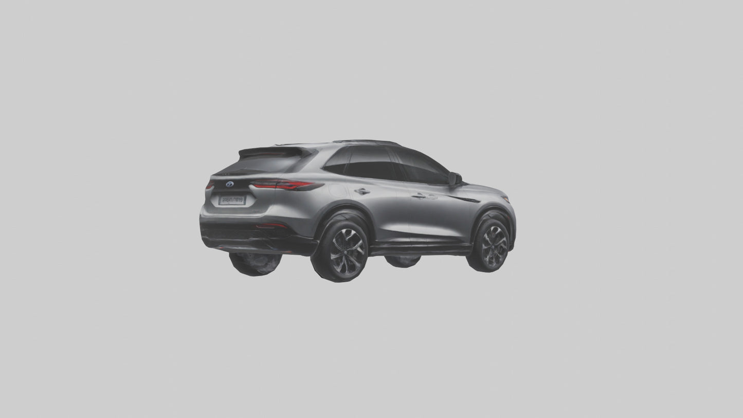 Highperformance Crossover SUV model VR / AR / low-poly