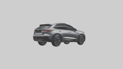 Highperformance Crossover SUV model VR / AR / low-poly