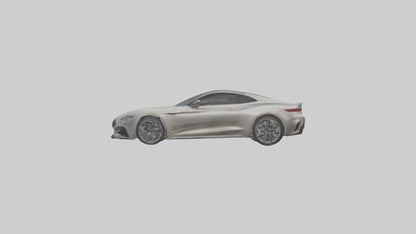 Highperformance Luxury Coupe model VR / AR / low-poly