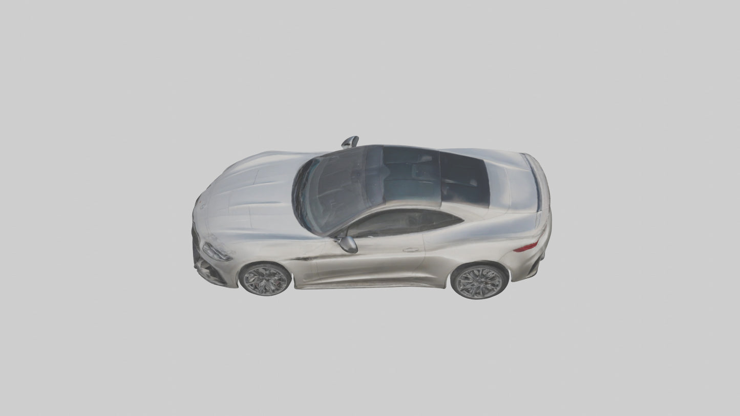 Highperformance Luxury Coupe model VR / AR / low-poly
