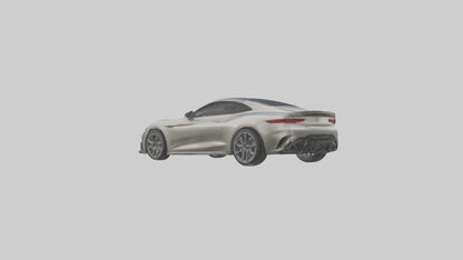 Highperformance Luxury Coupe model VR / AR / low-poly