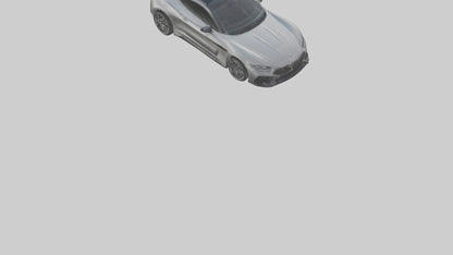 Highperformance Luxury Coupe model VR / AR / low-poly